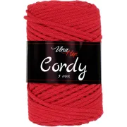 Příze Cordy, 3mm, 8009, červená