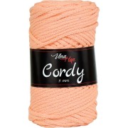 Příze Cordy, 3mm, 8011, oranžová světlá (F747)