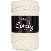 Příze Cordy, 3mm, 8173, přírodní
