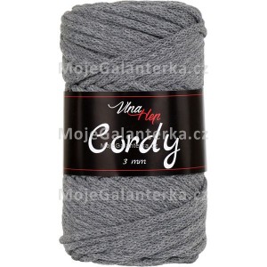 Příze Cordy, 3mm, 8232, šedá