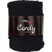 Příze Cordy, 5mm, 8001, černá
