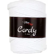 Příze Cordy, 5mm, 8002, bílá