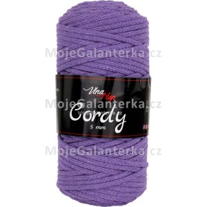Příze Cordy, 5mm, 8056, fialová (Doprodej šarže)