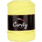 Příze Cordy, 5mm, 8184, žlutá