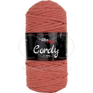 Příze Cordy, 5mm, 8207, cihlová (Doprodej šarže)