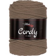 Příze Cordy, 5mm, 8224, šedohnědá (631)