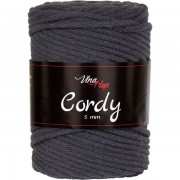 Příze Cordy, 5mm, 8235, tmavě šedá