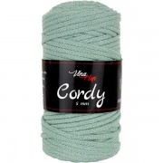 Příze Cordy, 5mm, 8421, zeleno-šedá