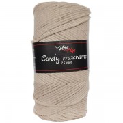 Příze Cordy Macrame, 8224, šedohnědá