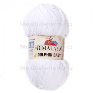 Příze Dolphin Baby, 80301, bílá