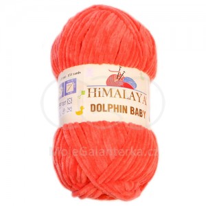 Příze Dolphin Baby, 80312, lososová (oranžová)