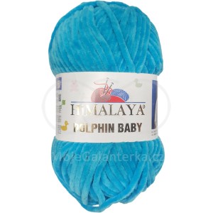 Příze Dolphin Baby, 80386, ostrá tyrkysová