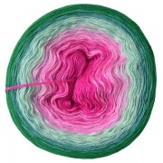 Příze Duhovka, cyklámen, růžová, mint, opál, smaragd, 750m (14254)