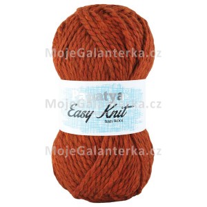 Příze Easy Knit, 53870, rezavě hnědá (cihlová)
