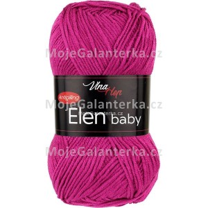 Příze Elen Baby, 4048, purpurová (fialovo růžová)