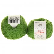 Příze Baby Cotton 25, 3449, olivová