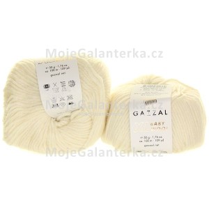 Příze Baby Wool XL, 801, bílo krémová
