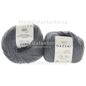 Příze Baby Wool XL, 818, šedá