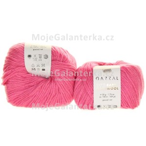 Příze Baby Wool XL, 831, růžová