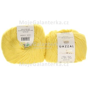 Příze Baby Wool XL, 833, světle žlutá