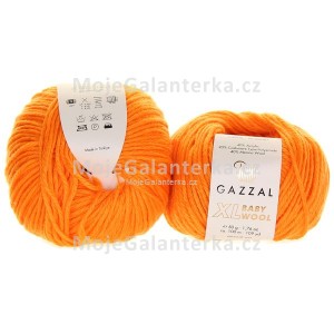 Příze Baby Wool XL, 837, oranžová