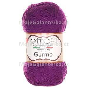 Příze Gurme, 70678, tmavě fialová