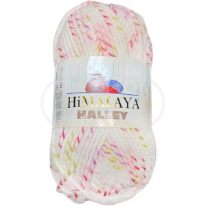 Příze Halley, 78015, bílo růžová