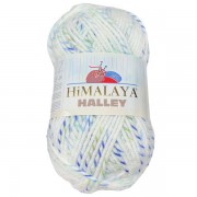 Příze Halley, 78017, bílo modro zelená