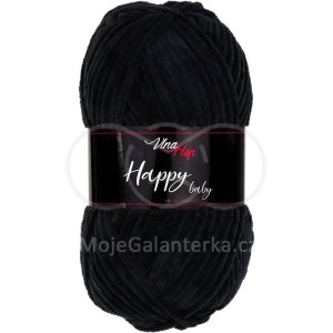 Příze Happy Baby,  4001, černá