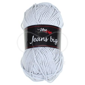 Příze Jeans Big, 8230, světle šedá