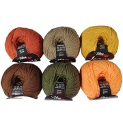 Příze Jeans, (Vlna-Hep), sada 2311 (6ks)