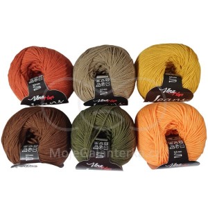 Příze Jeans, (Vlna-Hep), sada 2311 (6ks)