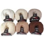 Příze Jeans, (Vlna-Hep), sada 2312 (6ks),