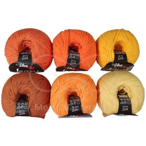 Příze Jeans, (Vlna-Hep), sada 2313 (6ks)