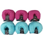 Příze Jeans, (Vlna-Hep), sada 2314 (6ks), nedoklubko