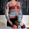 Příze Melange Wool,  K713, světlá hnědofialová