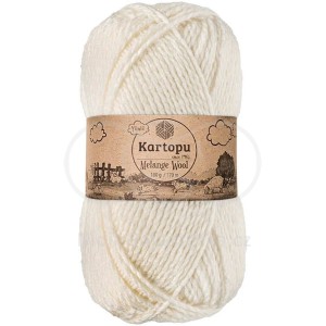 Příze Melange Wool,  K013, smetanová