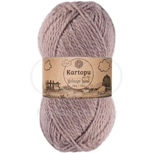Příze Melange Wool,  K713, světlá hnědofialová