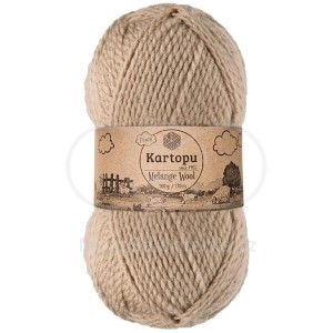 Příze Melange Wool,  K880, béžová
