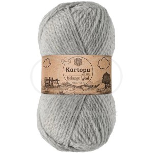 Příze Melange Wool, K1000, světle šedá