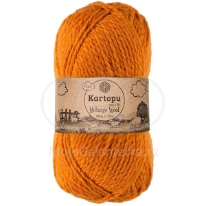 Příze Melange Wool, K1854, hořčicová