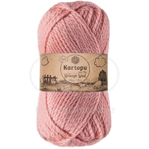 Příze Melange Wool, K2116, růžová