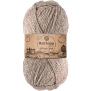 Příze Melange Wool, K9002, tmavě béžový melír