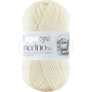 Příze Papatya Merino 50, 1930, vanilková