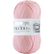 Příze Papatya Merino 50, 4420, světle růžová
