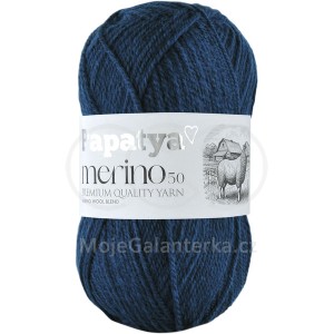 Příze Papatya Merino 50, 5265, petrolejová