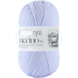 Příze Papatya Merino 50, 5480, světle fialová