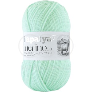Příze Papatya Merino 50, 5610, světle mentolová
