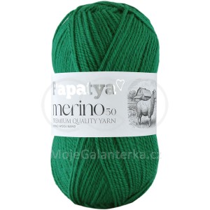 Příze Papatya Merino 50, 6820, zelená