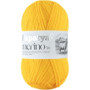 Příze Papatya Merino 50, 7850, žlutá